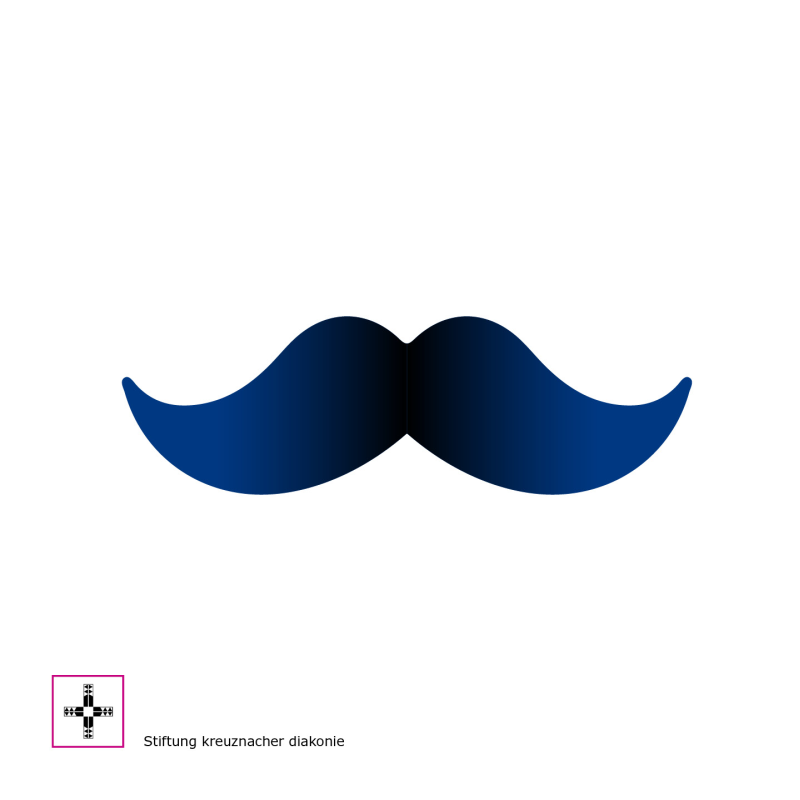 Illustration eines Schnurrbartes